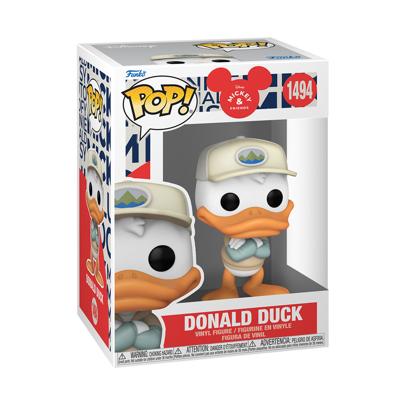 Donald Duck Funko Pop Vinyl Figure #1494 with Protector Case - Disney Collectible for Fans, Display & Gift Idea