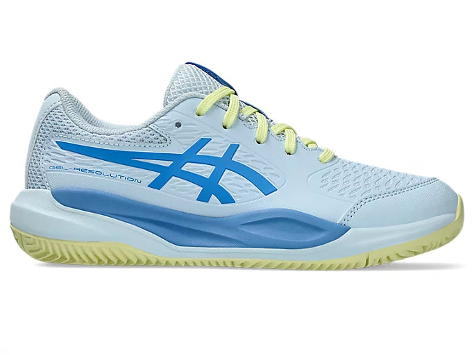 ASICS Gel Resolution X Junior Tennis Shoes for Kids - Light Blue/Blue Coast - Perfect for Junior Tennis Matches & Training