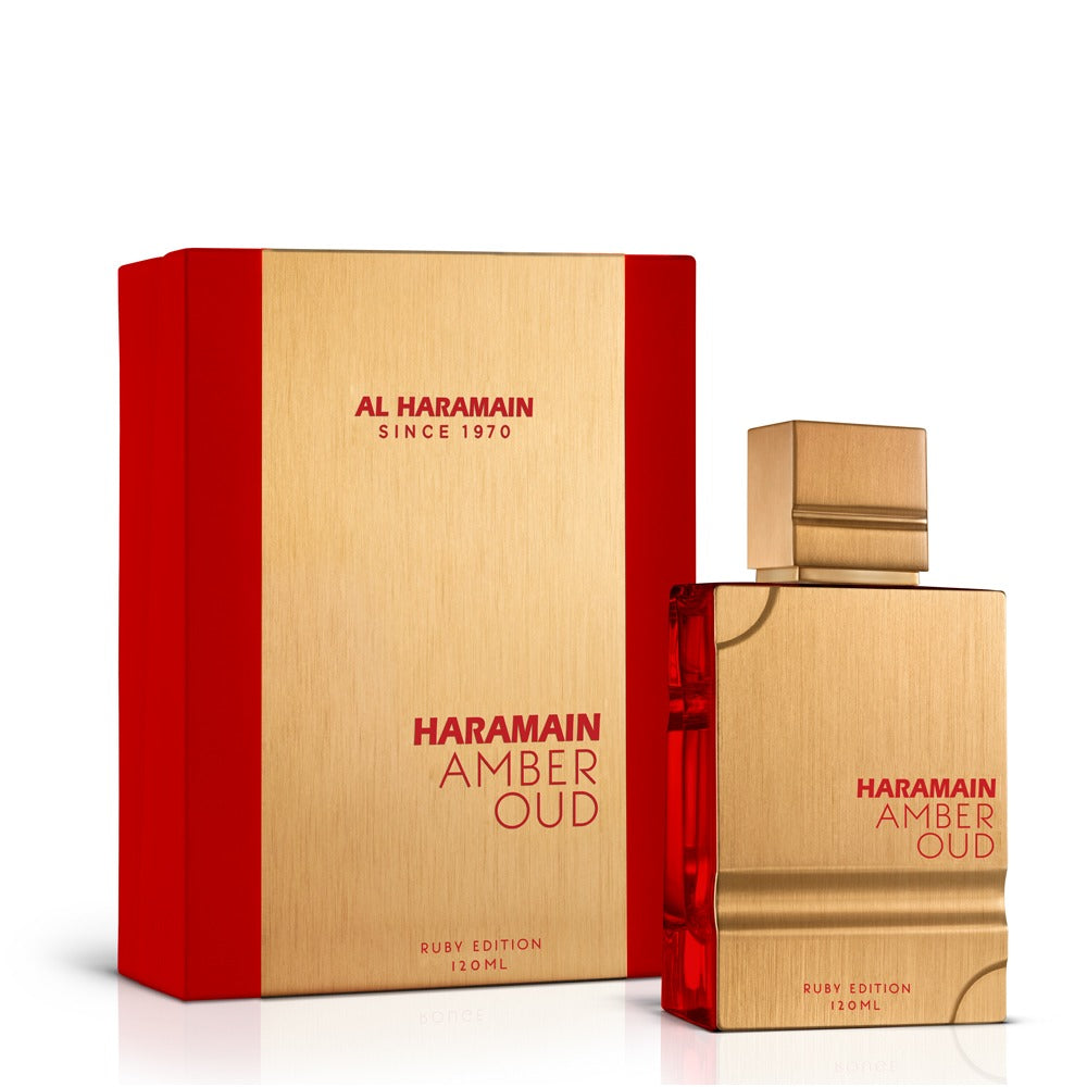 Al Haramain Amber Oud Ruby 4.0 oz EDP Unisex Perfume - Long Lasting Luxury Scent for Men & Women - Perfect for Date Night, Special Occasions & Daily Wear