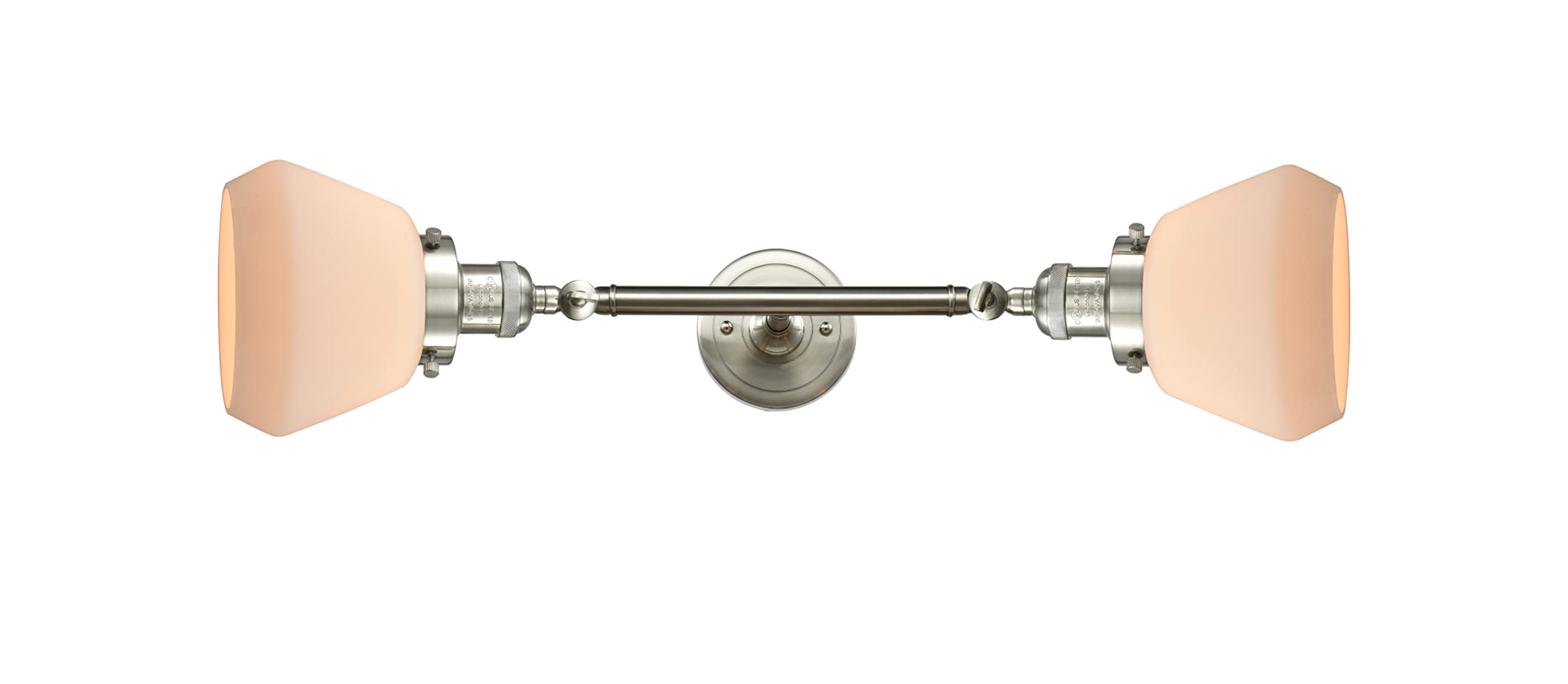 Innovations 208L-SN-G171 2 Light Vertical Bathroom Vanity Light Fixture - Brushed Satin Nickel Finish - Perfect for Bathroom Mirror Lighting and Modern Home Decor