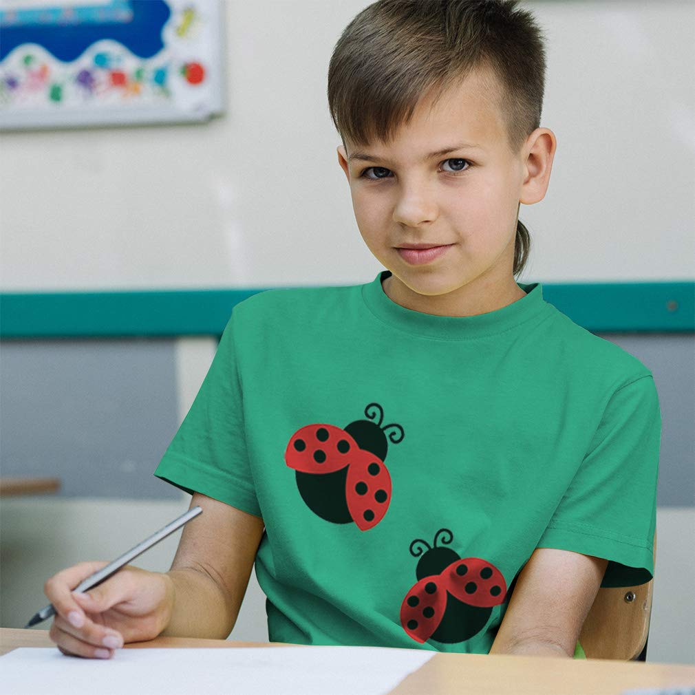 Adorable Black & Red Ladybug Toddler T-Shirt - Funny Bug Print Tee for Boys & Girls (Ages 2-4) | Perfect for Playdates, Birthday Parties & Cute Photo Ops