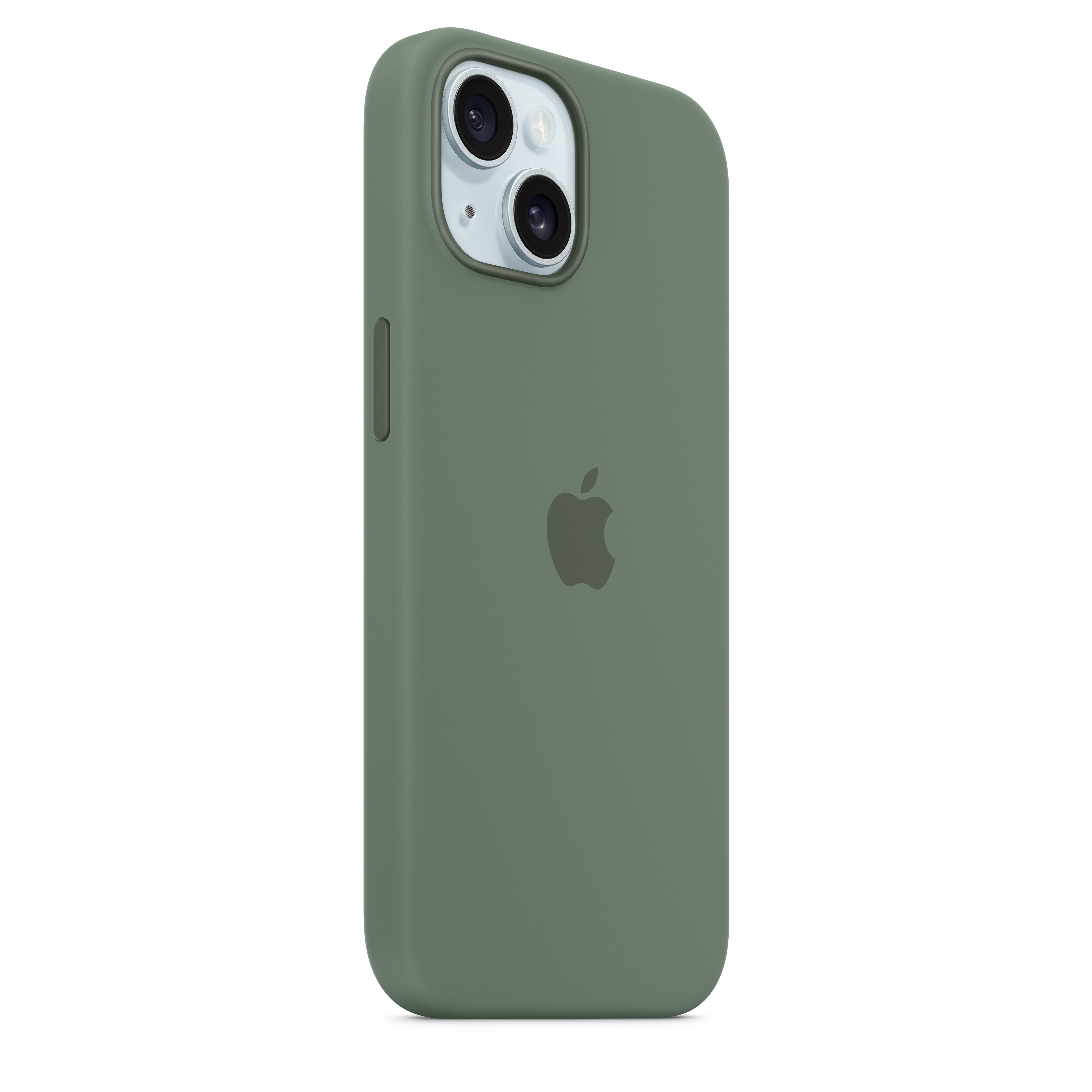 Premium Silicone Case with MagSafe for iPhone 15 - Cypress Green | Slim Protective Cover for Everyday Use, Work & Travel