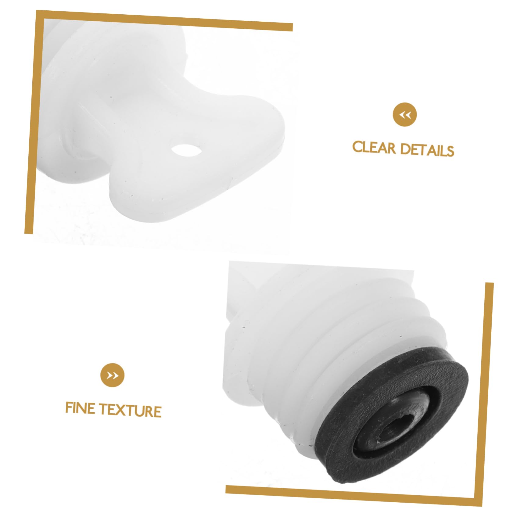 2-Pack Reusable Silicone Hot Water Bottle Stoppers - Leak-Proof Lid Cover for Kettles, Thermos & Hot Bags - Perfect for Travel, Camping & Home Use