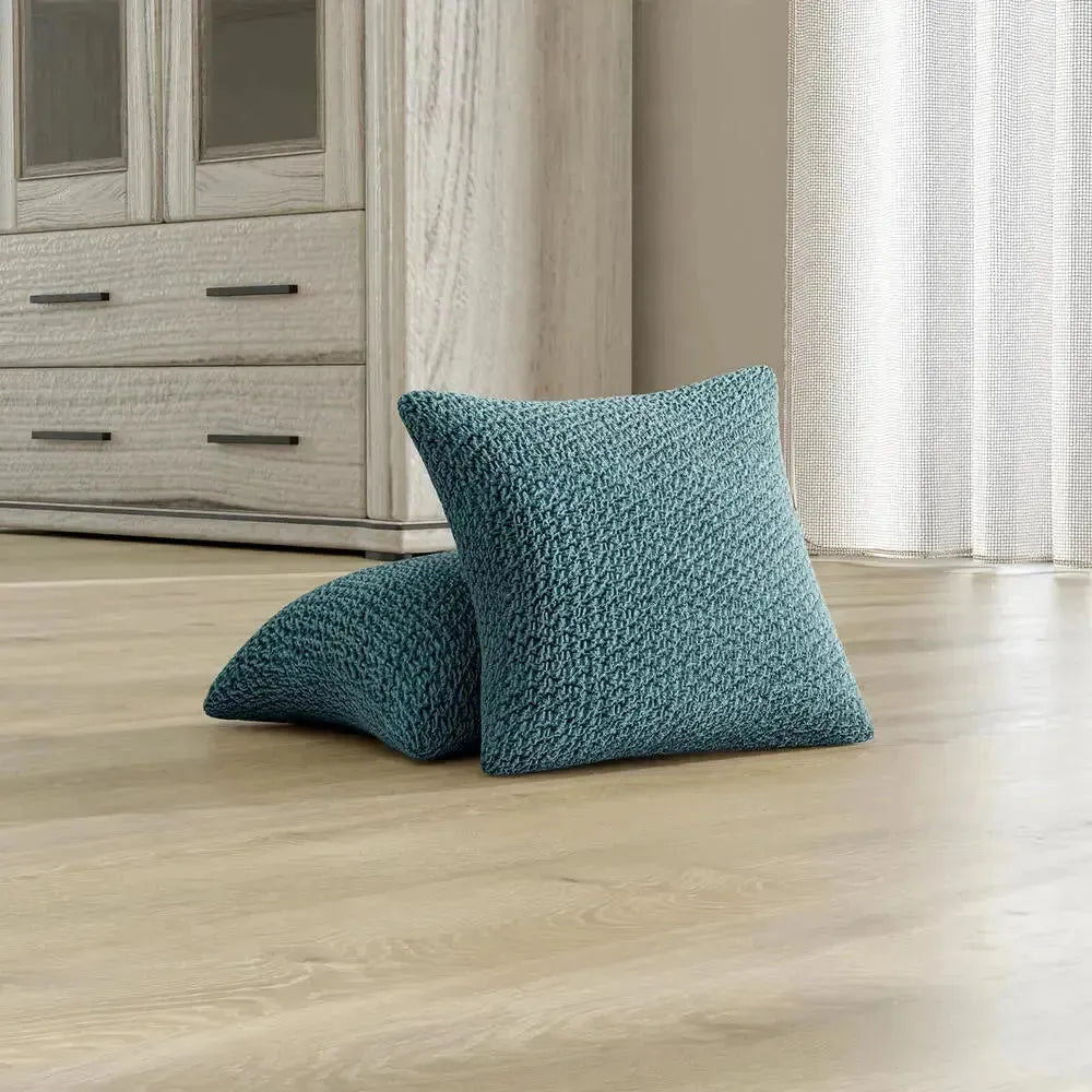 2 Pack Velvet Pillow Slipcovers 16x16 Inches - Soft Luxury Cushion Covers for Sofa, Bed & Home Decor - Perfect for Living Room, Bedroom & Cozy Spaces