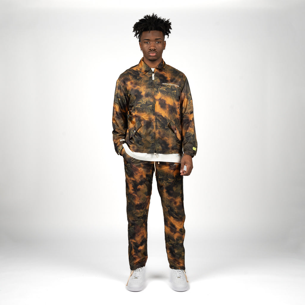 Advisory Board Crystals Tie-Dyed Ripstop Jacket in Gold - Stylish Water-Resistant Windbreaker for Outdoor Adventures & Streetwear Fashion