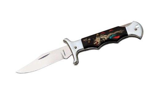 SZCO Supplies Premium Stainless Steel Tiger Folding Knife - Compact EDC Pocket Knife for Camping, Hiking & Outdoor Survival Gear