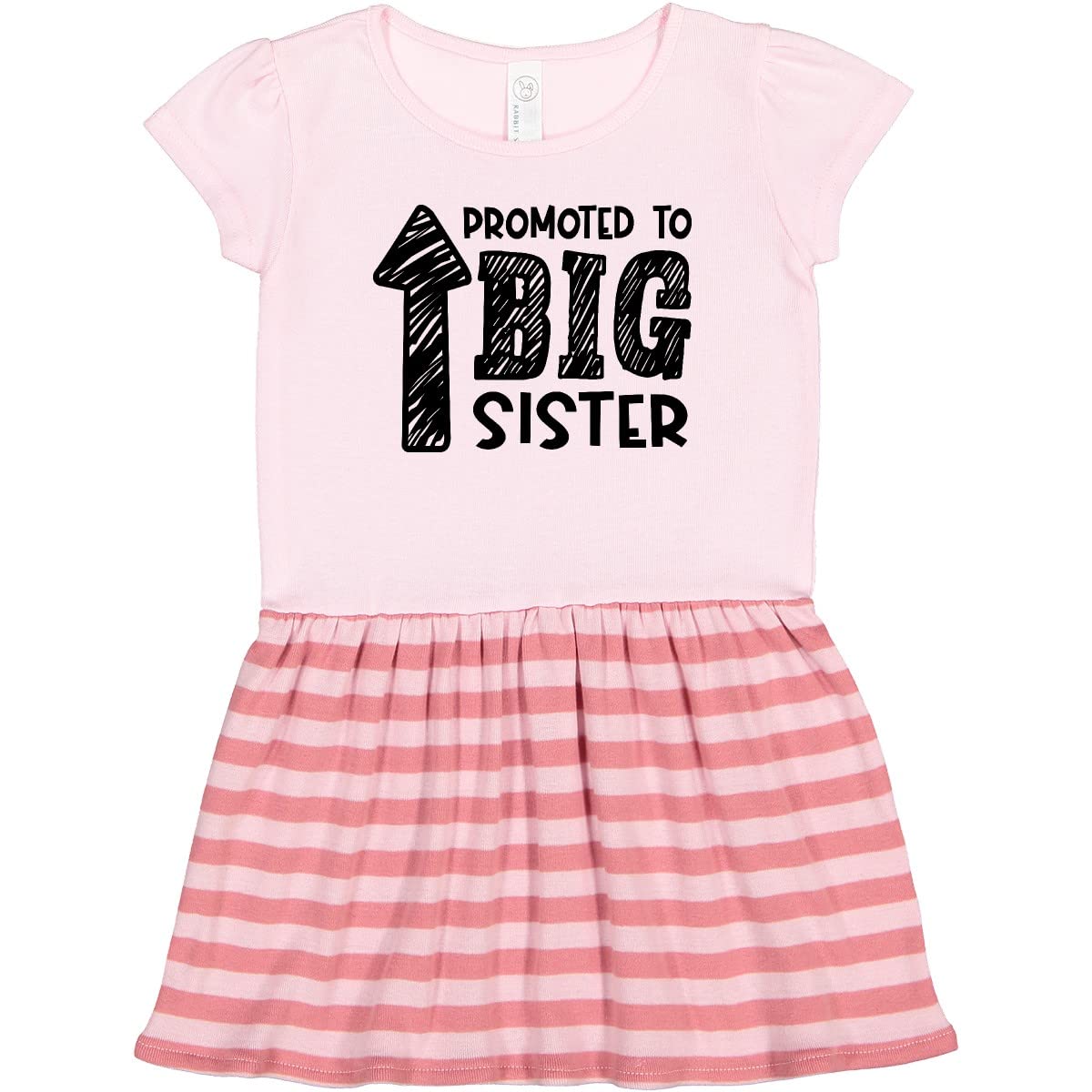 Inktastic Big Sister Toddler Dress - Cute Sibling Outfit for Baby Girls & Toddlers - Perfect for Family Photos, Birthday Parties & Special Occasions