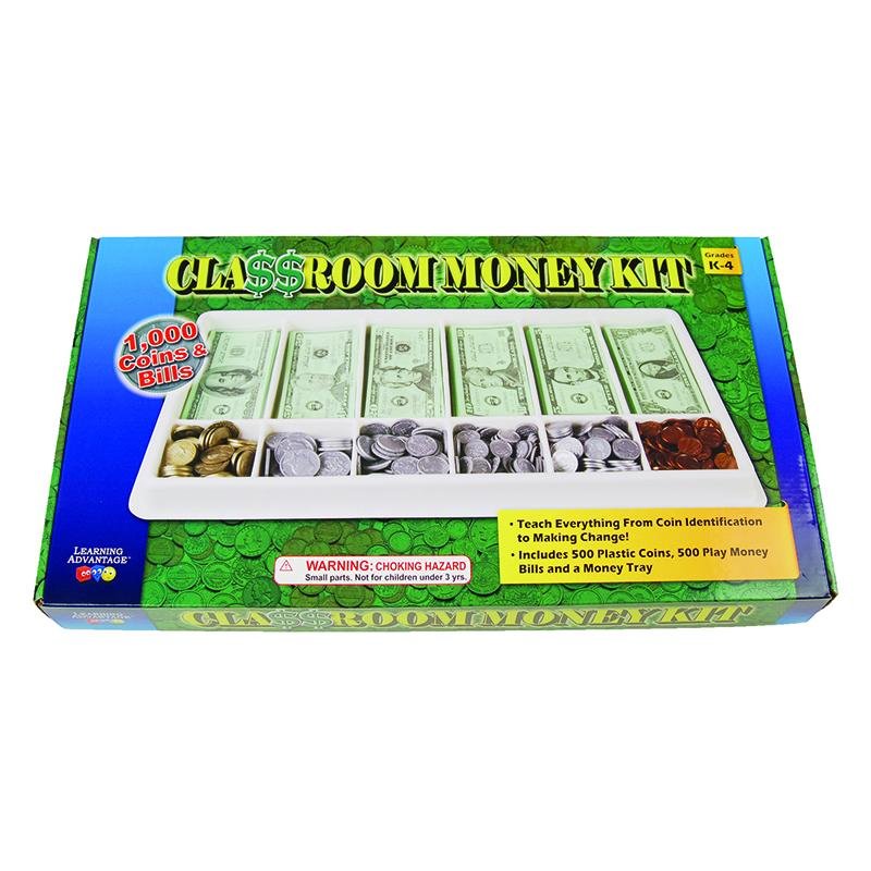 Classroom Money Kit - Fake Play Money for Kids Learning Math & Economics - Perfect for Teaching, Homeschooling & Pretend Play Activities