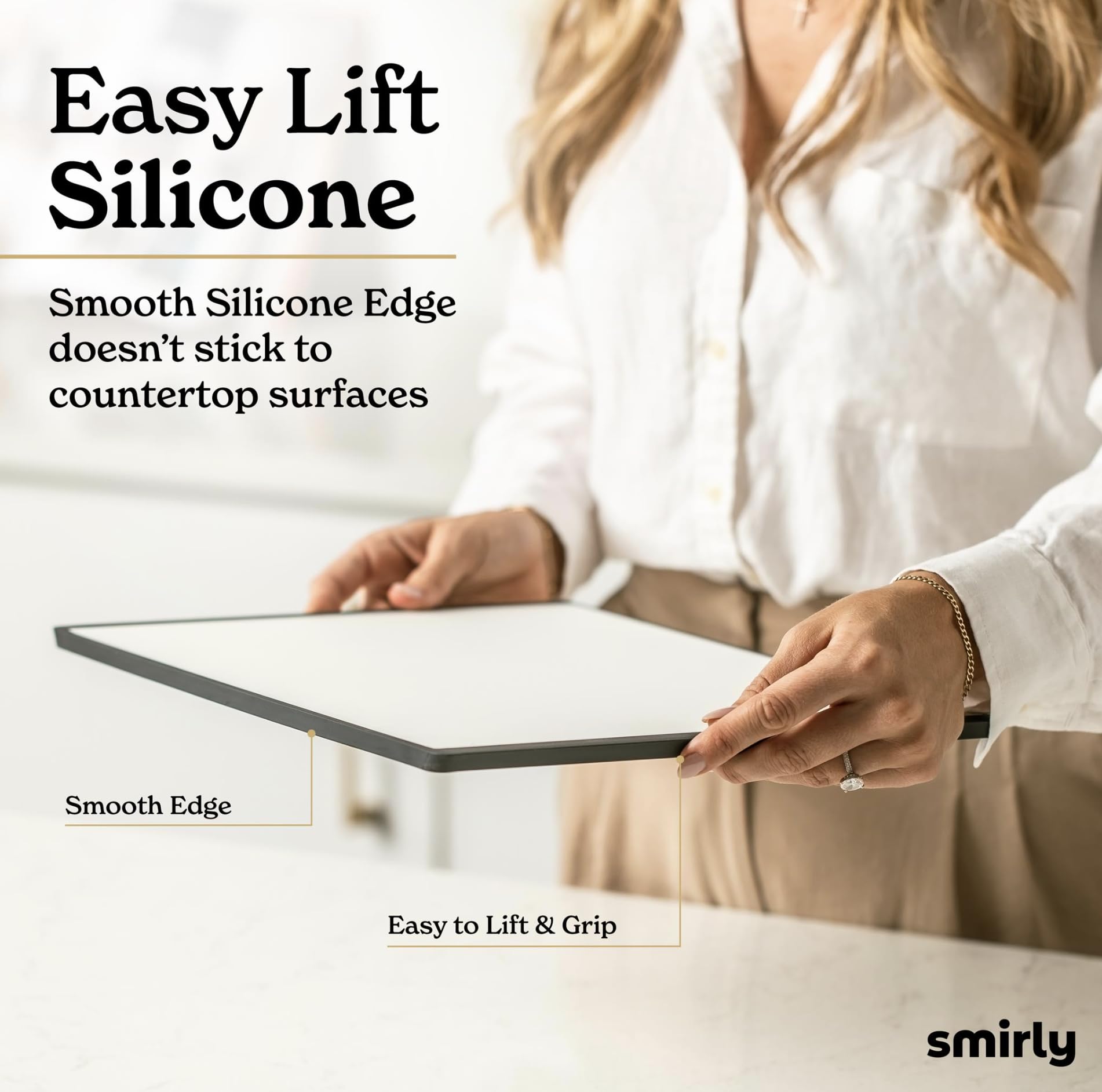 SMIRLY Dishwasher Safe Plastic Cutting Board Set with Holder - Durable Kitchen Chopping Boards for Meat, Vegetables, and Fruits - Perfect for Meal Prep and Cooking