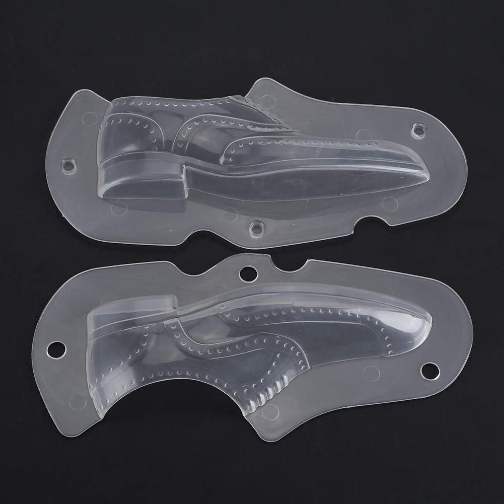 Durable Men's Shoe-Shaped Candy Ice Mold - Transparent Plastic Sugar Craft Mold for Chocolate, Ice & Candy Making - Perfect for Birthday Parties, Baking Decorations & DIY Desserts