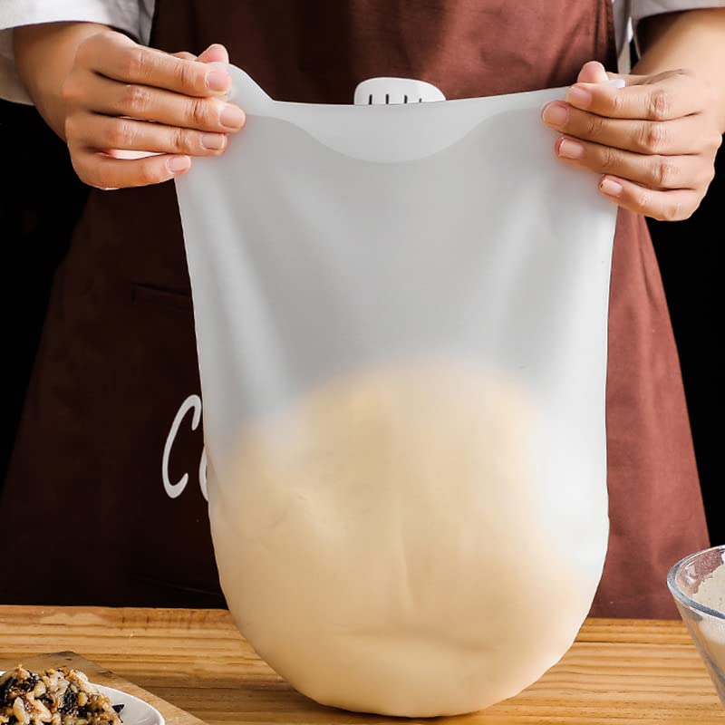 Premium Silicone Kneading Bag for Baking - Durable Flour Mixing Bag & Dough Mixer - Perfect for Bread, Pizza, Pastry Dough - Essential Kitchen Baking Tool for Home Chefs & Bakers