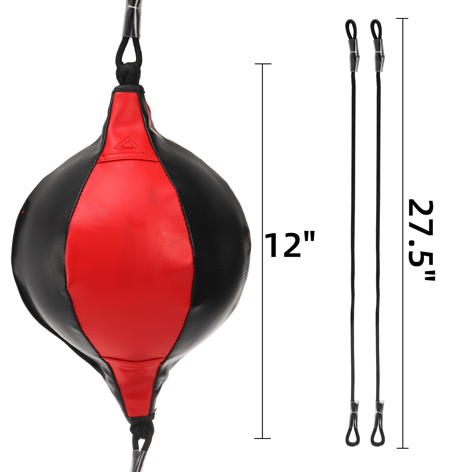8 Pack Double End Boxing Punching Bag Set - PU Leather Speed Punching Ball for Men & Women - Reflex Training Equipment for Home Gym with Installation Hooks & Air Pump - Perfect for Boxing Practice, MMA Training, and Fitness Workouts