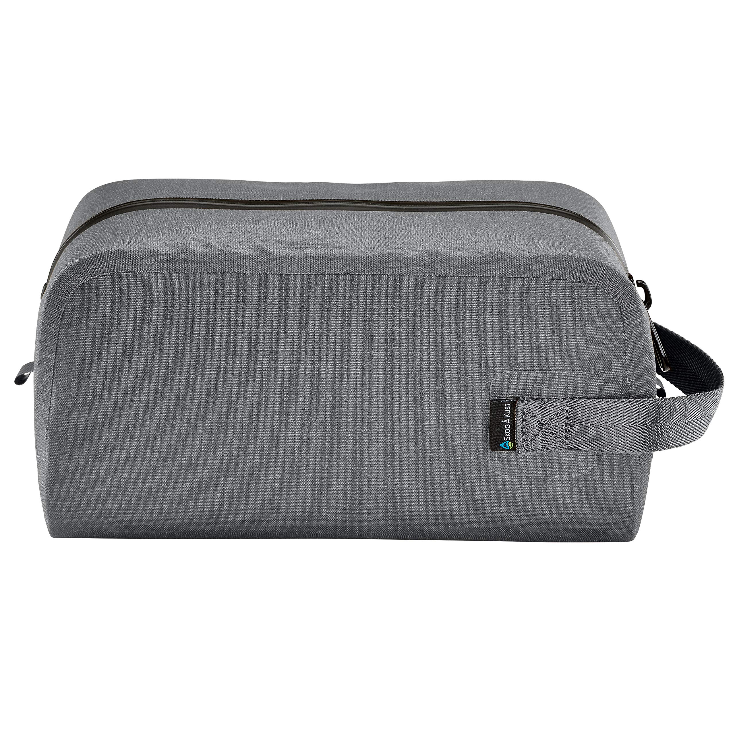 Skog Å Kust DoppSåk Waterproof & Leak-Proof Travel Toiletry Bag | Small, Charcoal Grey | Perfect for Camping, Gym & Air Travel Toiletries Organization