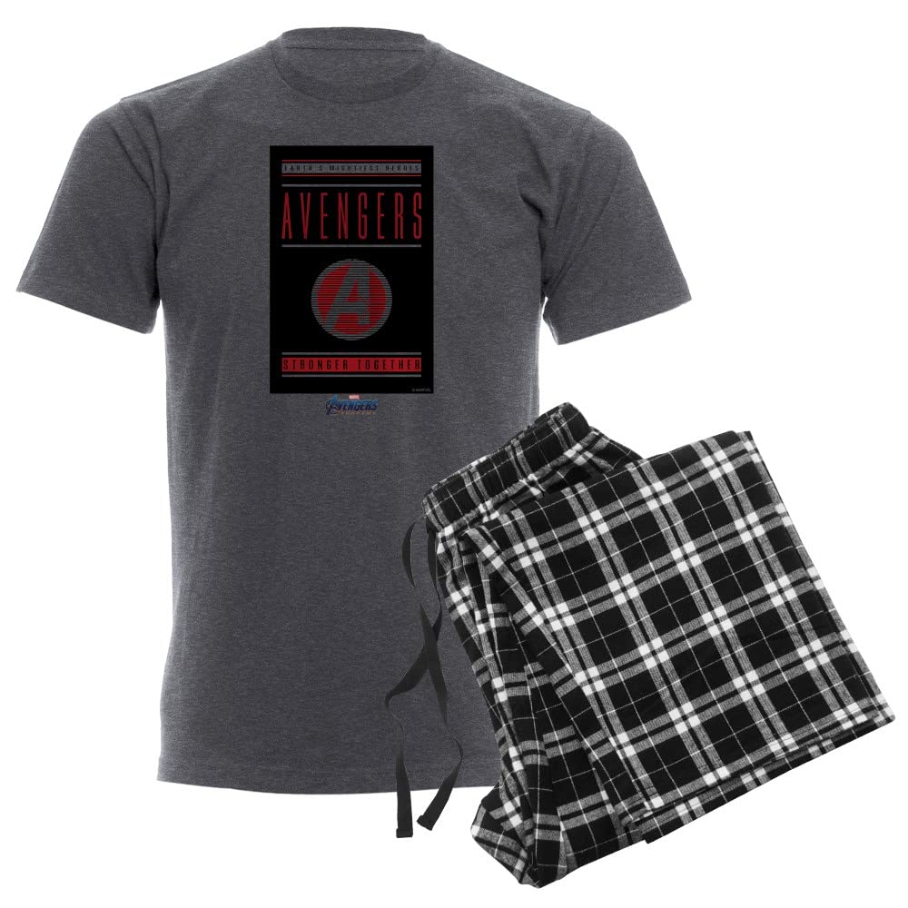 Stronger Together Men's Charcoal Pajama Set - Comfortable Sleepwear for Men | Perfect for Lounging, Sleepovers & Cozy Nights at Home