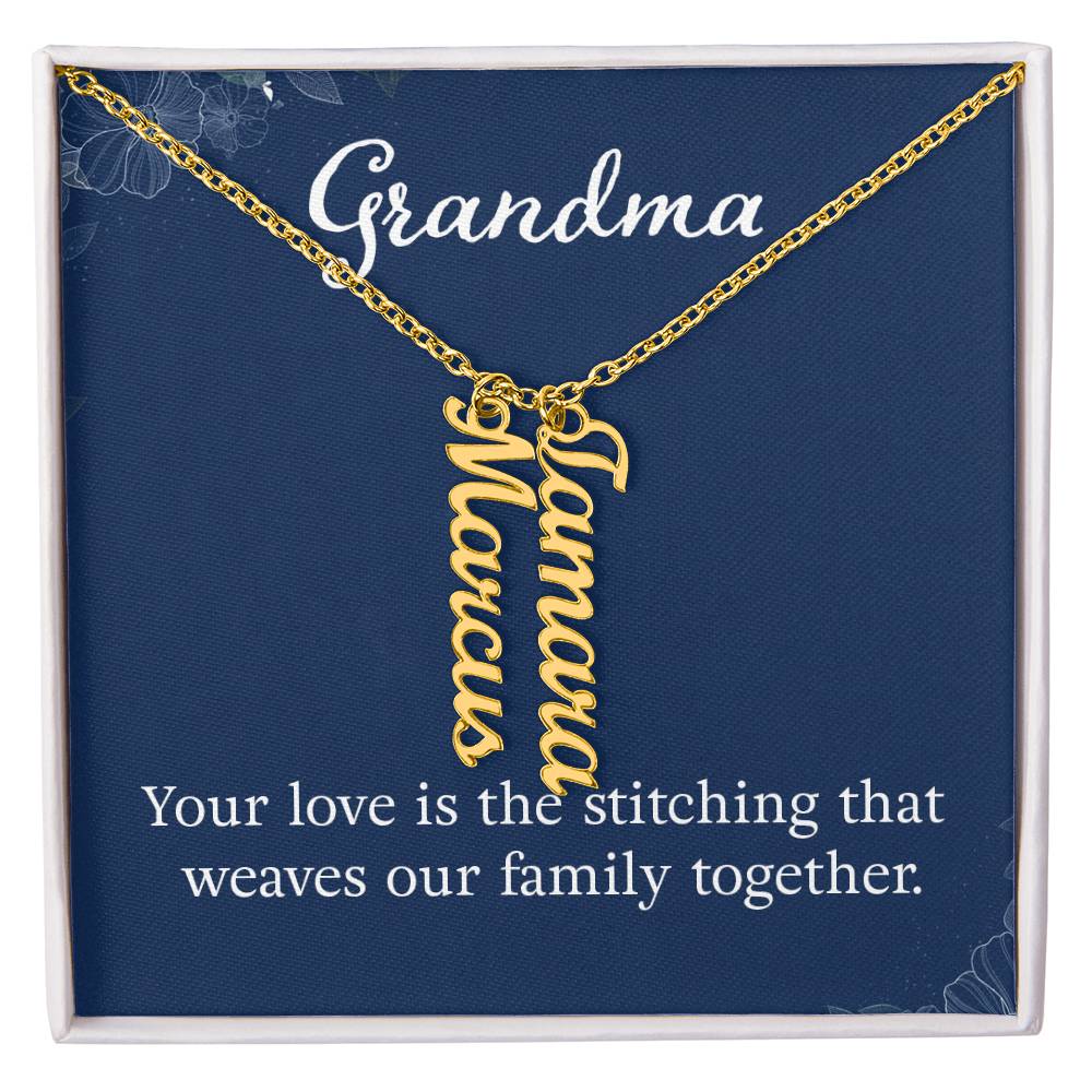 Personalized Grandkids Name Necklace - Custom Engraved Grandma Gift for Birthday, Mother's Day & Anniversary - Perfect for Family Keepsakes & Special Occasions