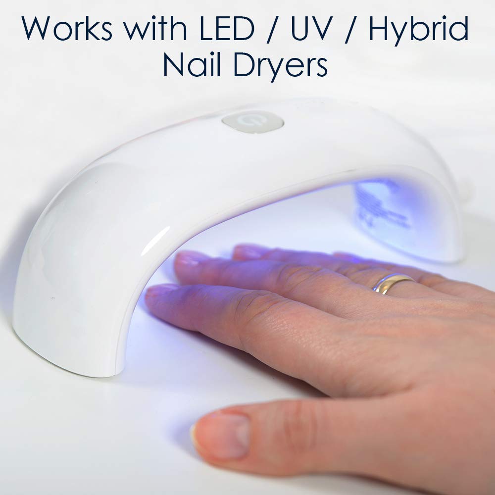 IBD Pro-Hybrid Nail Control Gel - Intense White LED/UV Nail Enhancement Gel, 2 oz - Professional Salon Quality for Strong, Shiny Nails at Home