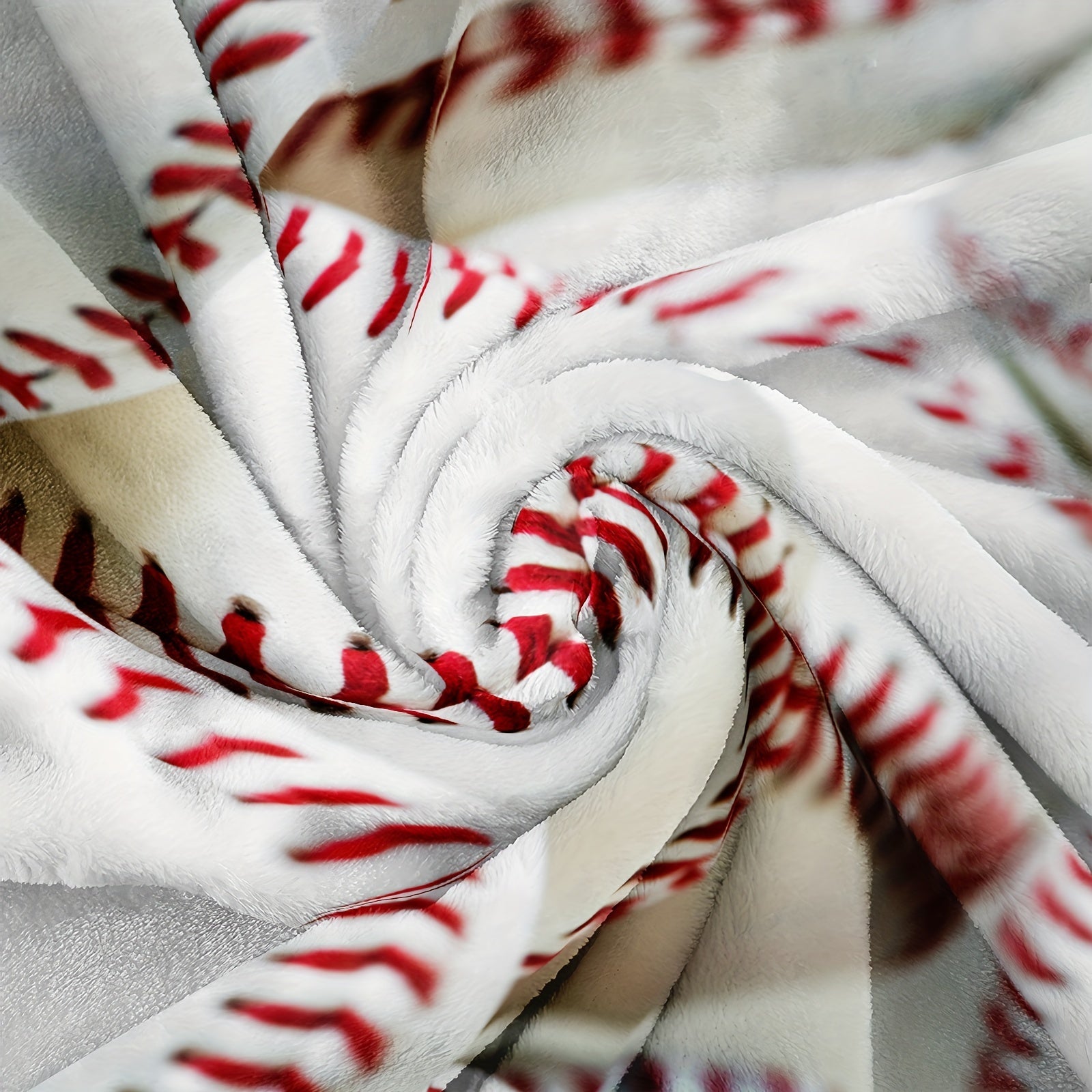 1pc Ultra Soft & Warm Baseball Throw Blanket - Cozy Brushed Microfiber for Couch, Bed, Sofa, Office & Camping | Lightweight, Compact & Machine Washable | Perfect for Netflix Nights, Picnics & Travel