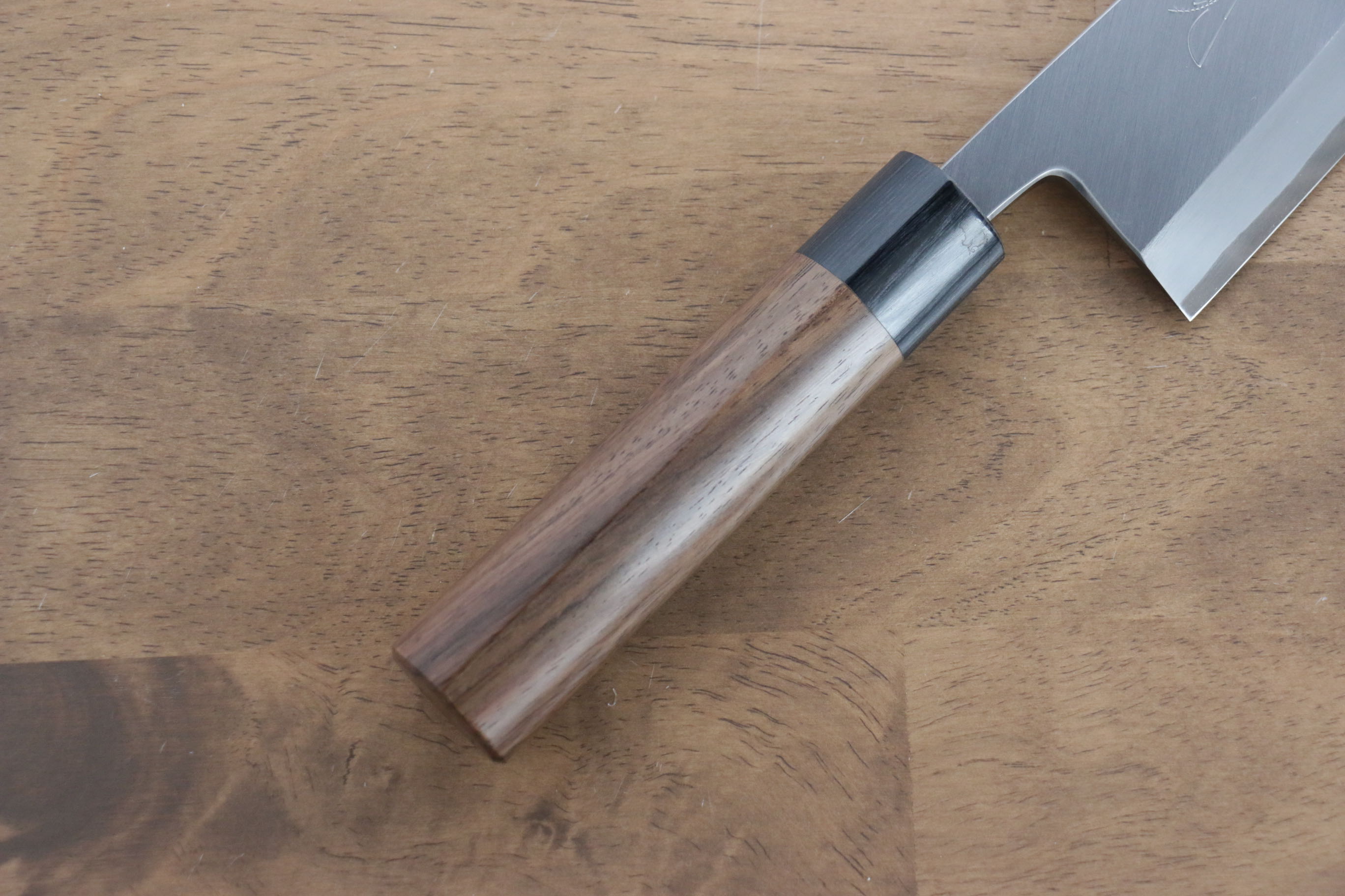 Premium Jikko White Steel No.2 Deba Knife 180mm - Authentic Japanese Chef Knife with Shitan Handle for Sushi, Fish Filleting & Professional Kitchen Use