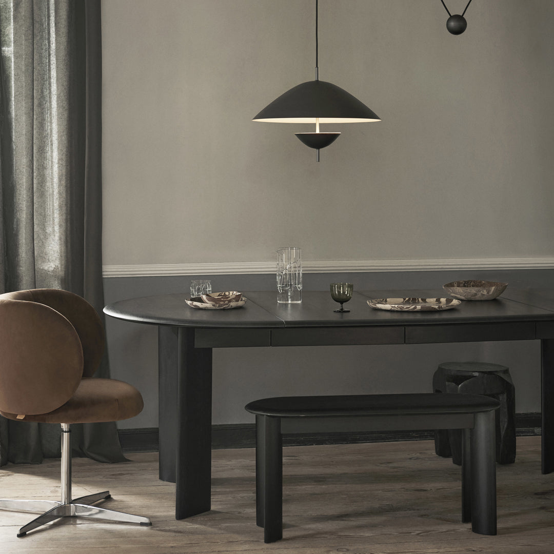 Extendable Dining Table with Beveled Edge - Modern Expandable Wood Table for Small Space, Dining Room & Kitchen | Perfect for Family Gatherings & Dinner Parties