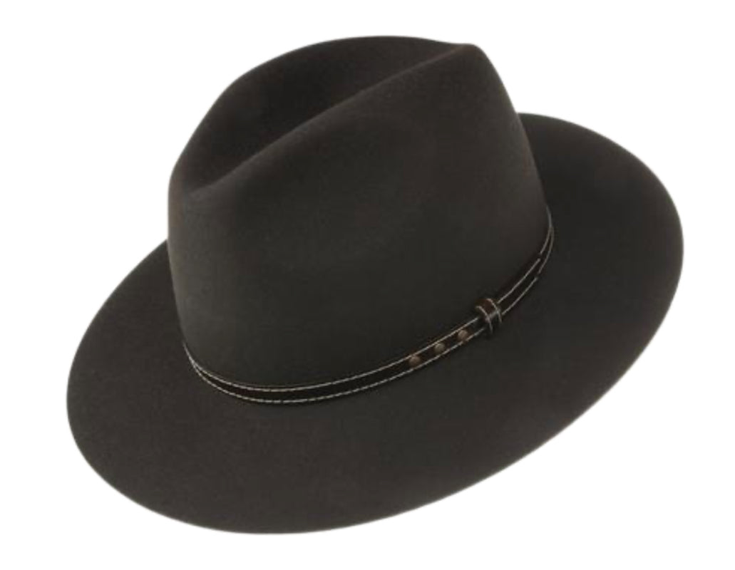 Stylish Chocolate Brown Rabbit Fur Felt Fedora Hat for Men & Women - Perfect for Casual Outfits, Outdoor Adventures, and Vintage Fashion Looks