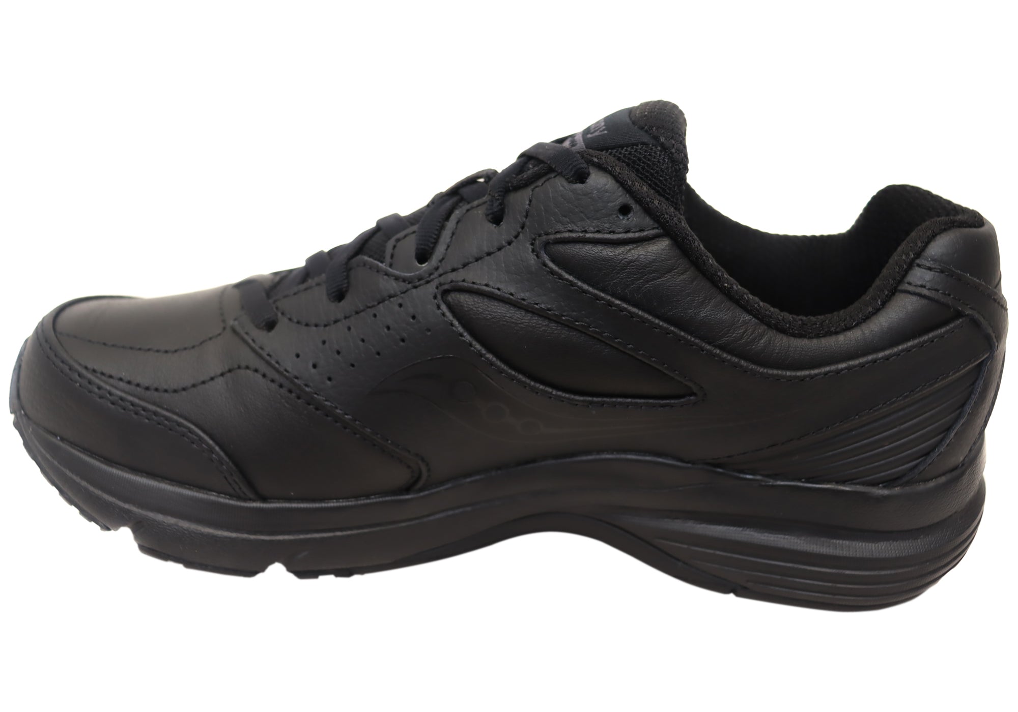 Saucony Women's Integrity Walker 3 Wide Fit Comfortable Leather Walking Shoes - Perfect for Work, Travel & Everyday Comfort