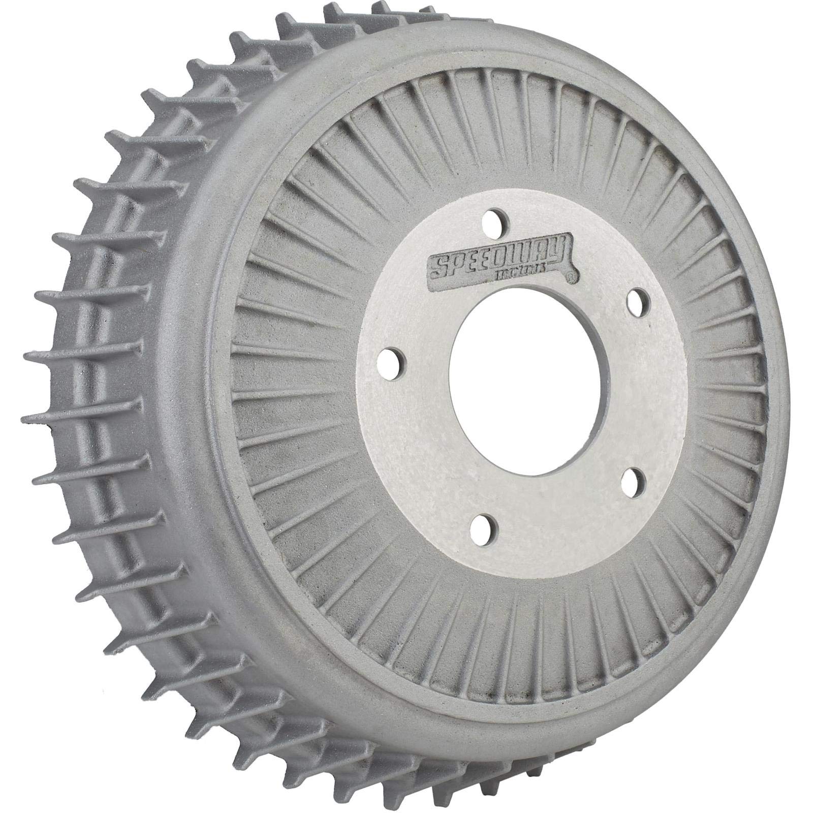 High-Performance Aluminum Brake Drum for Ford Spindles - 12 x 2 Buick-Style Finned Drum Brake Hardware | Durable & Lightweight for Classic Car Restoration & Hot Rod Upgrades