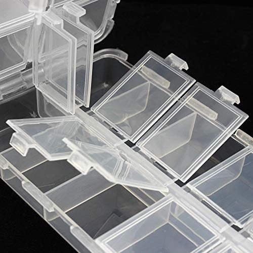 OriGlam Premium 20-Compartment Tackle Box - Adjustable Plastic Fishing Tackle Organizer with Utility Storage for Lures, Hooks & Gear - Perfect for Bass Fishing, Camping & Outdoor Adventures