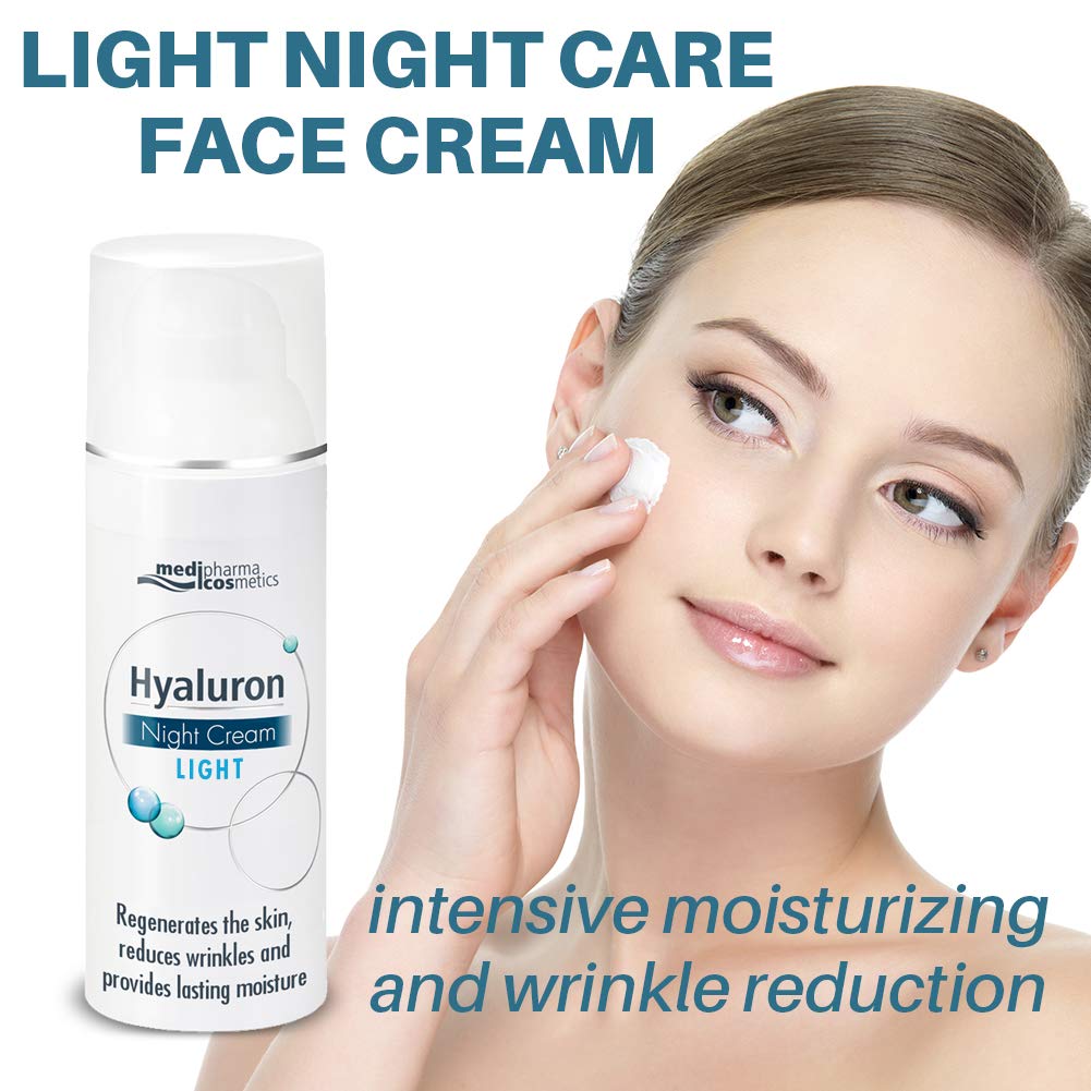 Medipharma Cosmetics Night Care Cream with Duo-Hyaluronic Complex - Anti-Wrinkle & Anti-Aging Face Moisturizer for Normal to Dry Skin - 50ml - Perfect for Nighttime Skincare Routine & Daily Hydration