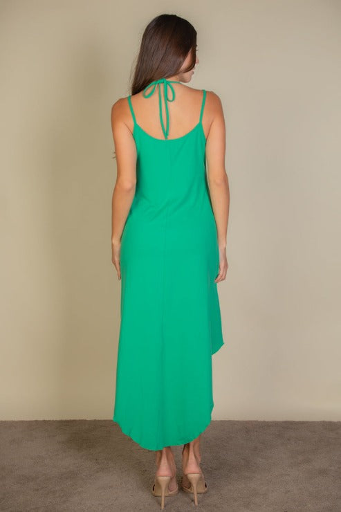 Solid Cami Double Strap Loose Fit Dress (CAPELLA) - Women's Casual Summer Sleeveless Flowy Maxi Dress for Beach, Vacation & Everyday Wear