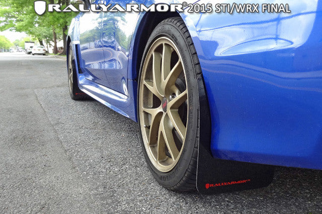 Rally Armor UR Mud Flaps for Subaru WRX STI 2015-2021 | Durable Splash Guards for Off-Road & Street Driving | Perfect for Rally Racing & Winter Protection