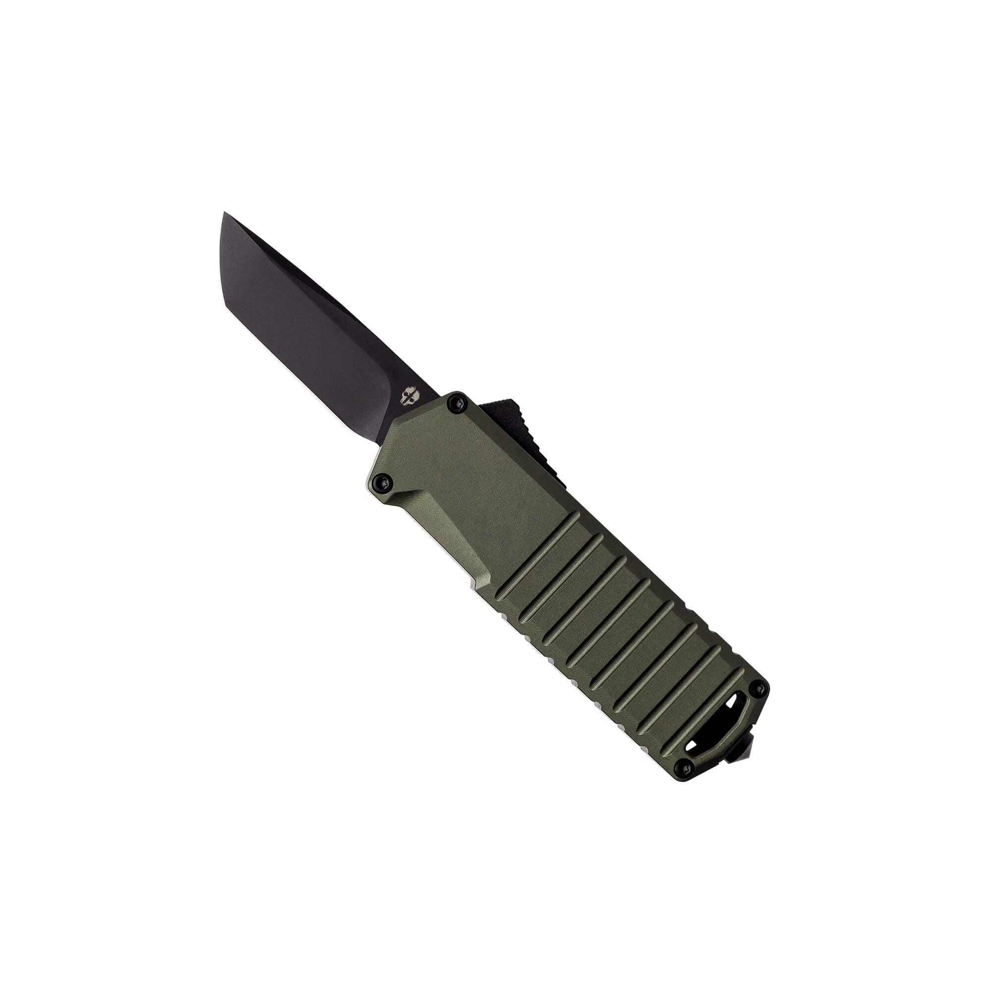 A2 Badger OTF Automatic Knife - OG Green with Black Accents | Tactical EDC, Outdoor Survival & Everyday Carry Pocket Knife