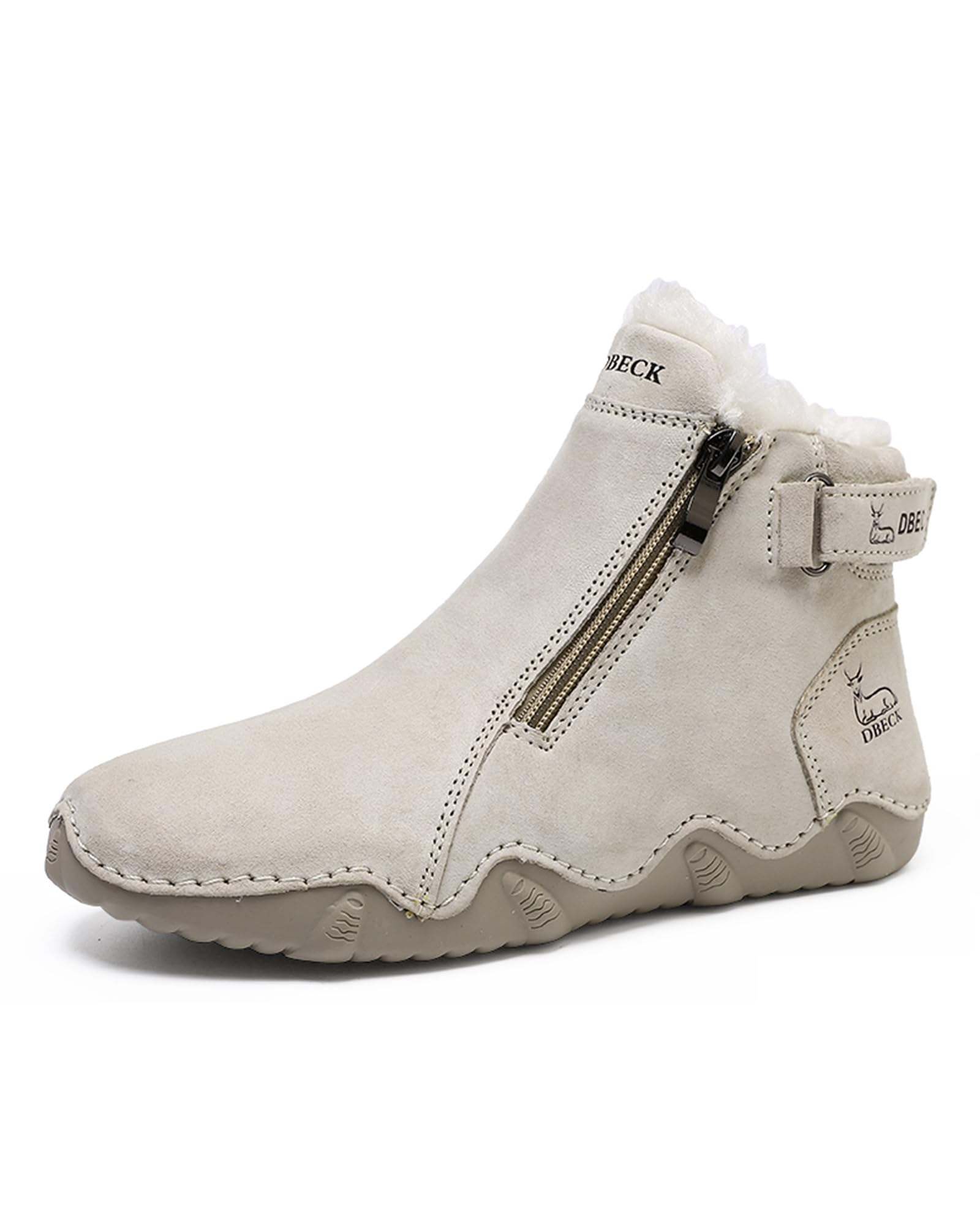 Climatelight Women's Waterproof Winter Snow Boots - Fleece Lined Suede Boots for Outdoor, Commuting & Driving | Warm Casual Shoes for Snowy Weather & Winter Activities