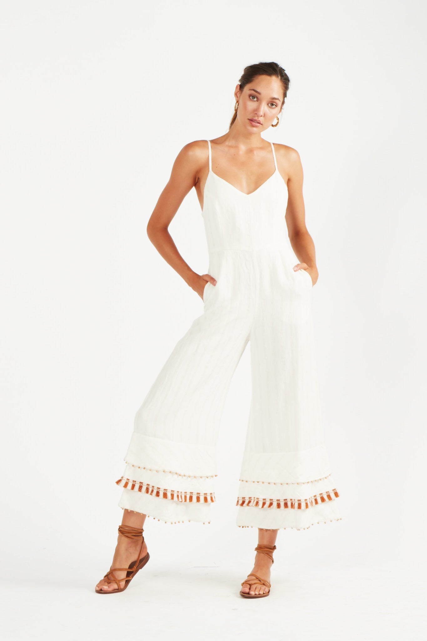 Avari Women's White Jumpsuit - Elegant One Piece Romper for Casual Wear & Summer Outfits | Perfect for Beach Vacations, Date Nights and Office to Evening Looks