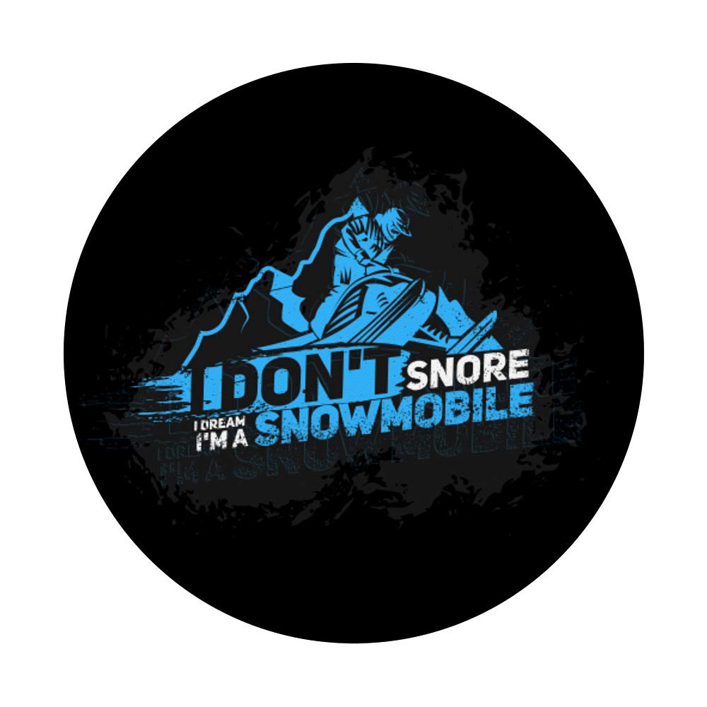 Funny Snowmobile Slogan PopSockets - Phone Grip & Stand for iPhone, Samsung & Tablets | Perfect Gift for Snowmobile Enthusiasts & Winter Sports Lovers