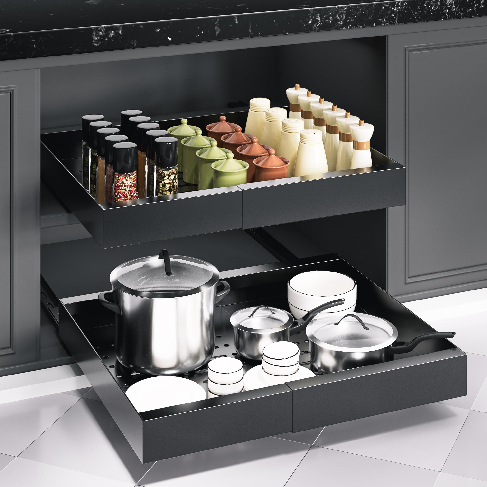 ZGO Expandable Pull Out Cabinet Organizer (11.5