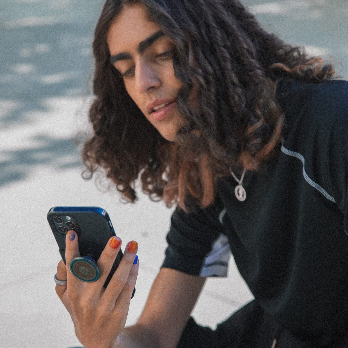 PopSockets iPhone 11 Pro Max & XS Max Case with Grip & Slide - Shockproof Protective Phone Cover for Apple iPhone Pro Max/XS Max (Black) | Perfect for Daily Use, Travel & Hands-Free Photography