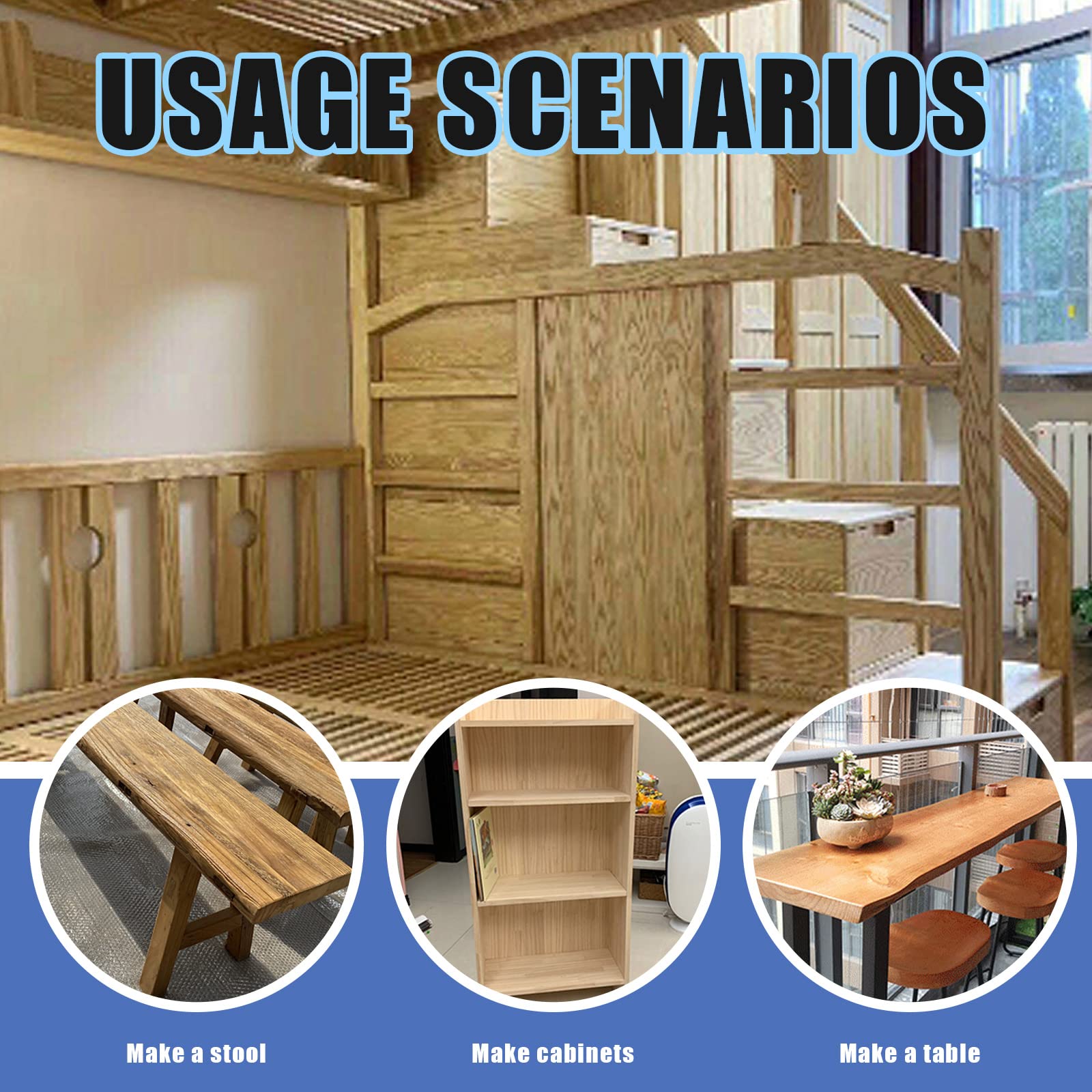 Glarks 128Pcs M6 Screws Kit with Nuts & Allen Wrench for Baby Crib & Wood Furniture Assembly