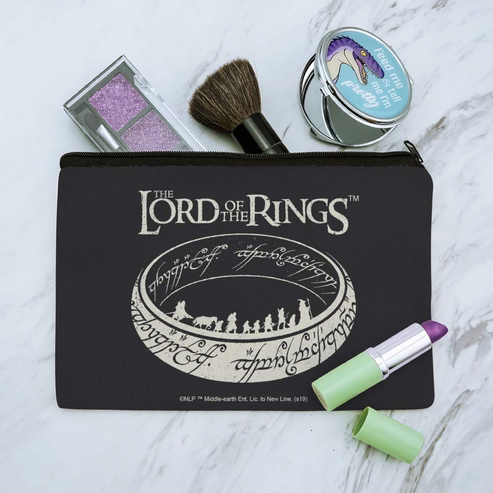 The Lord of the Rings The Journey Makeup Bag - Cosmetic Organizer Pouch for Travel, Gym & Daily Use | LOTR Inspired Toiletry Case
