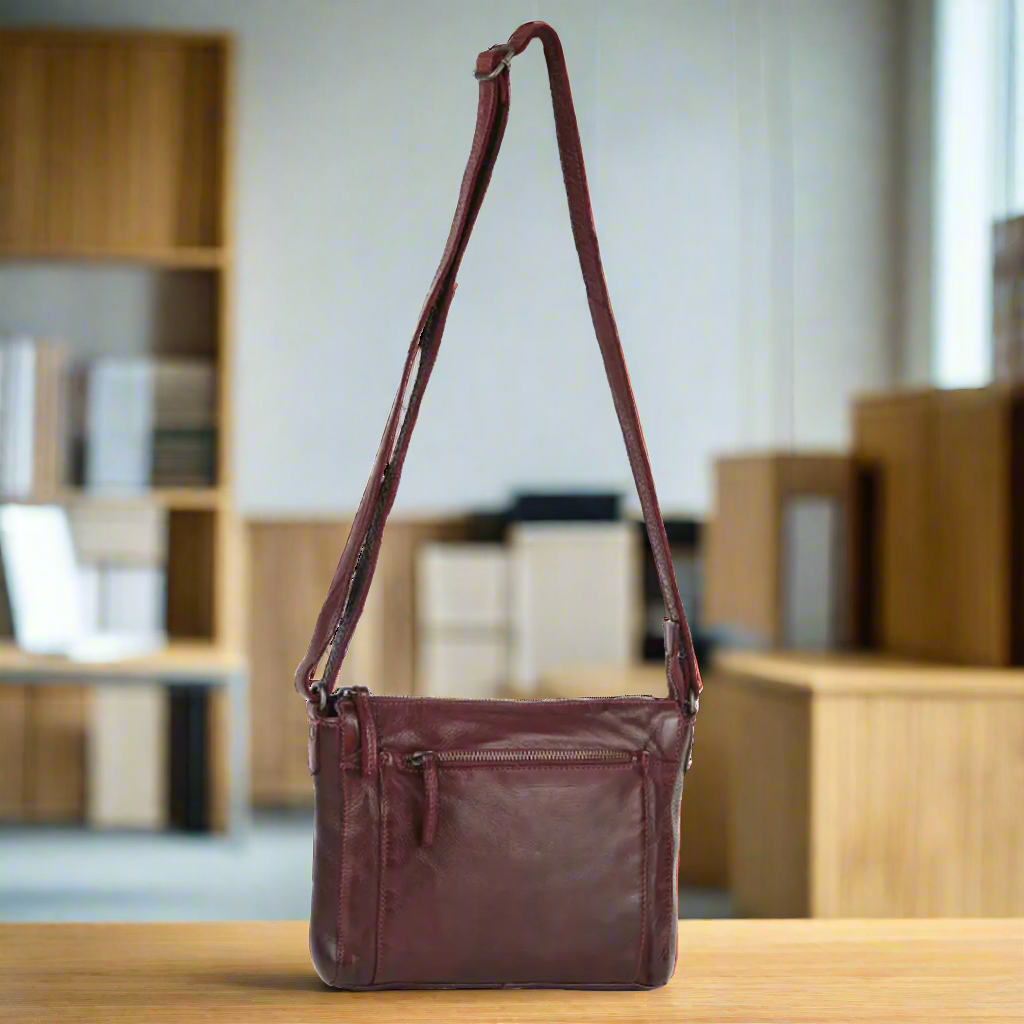 MET Crossbody Organizer Leather Bag for Women - Slim RFID Blocking Wallet Purse with Multiple Card Slots - Perfect for Travel, Shopping & Everyday Use