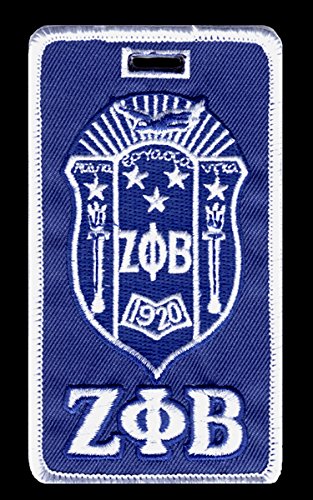 Zeta Phi Beta (ZPB) Sorority Embroidered Shield ID Tag & Luggage Tag - Perfect for Greek Life Events, Travel, and School Accessories