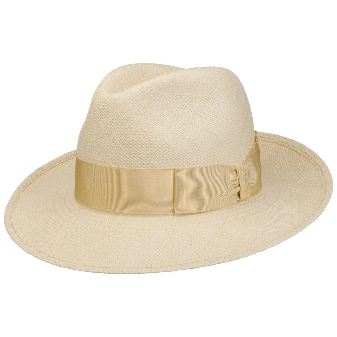 Borsalino Amedeo Bogart Panama Hat for Men - Classic Summer Straw Fedora for Outdoor, Beach & Travel - Lightweight & Breathable Sun Protection