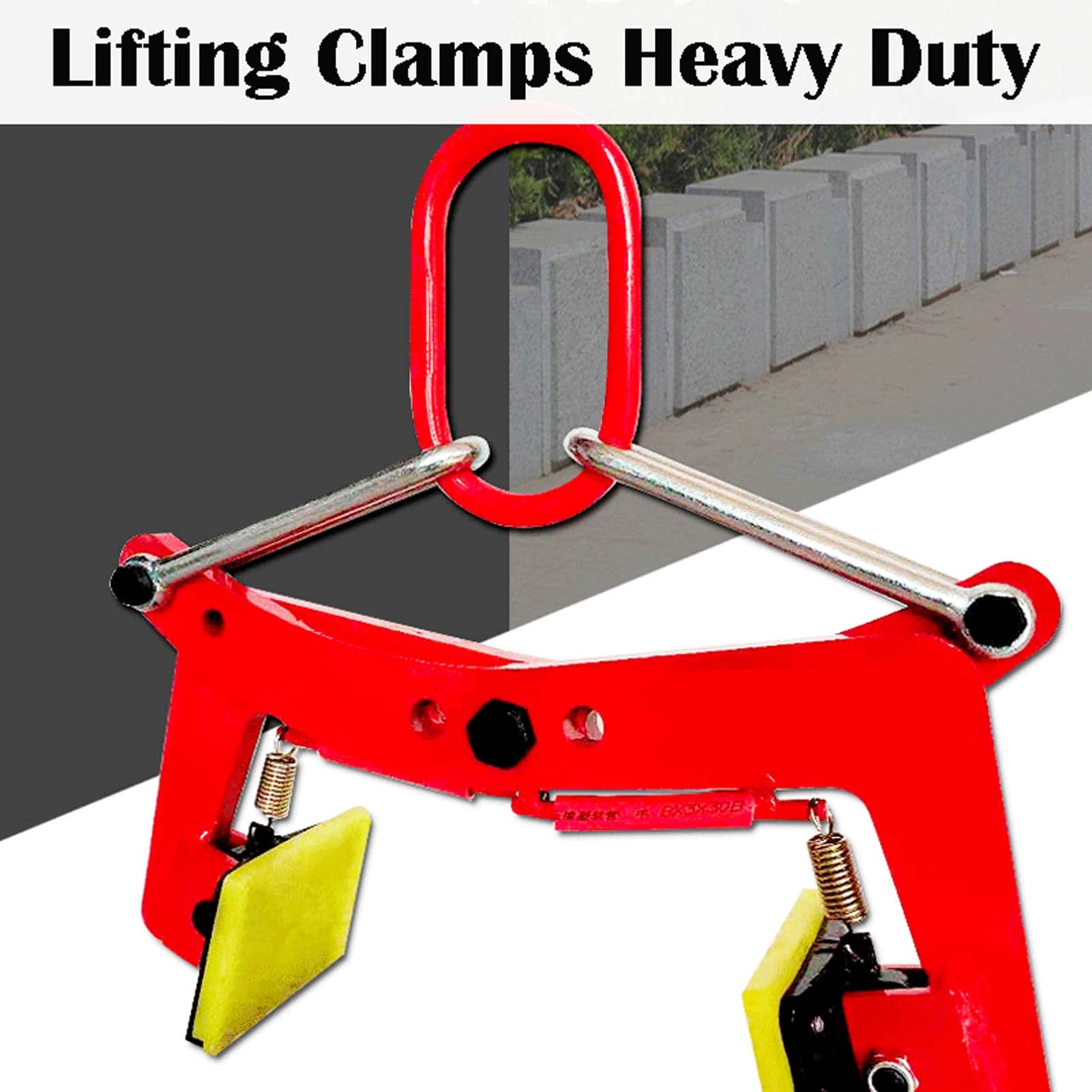 246kg (542 lbs) Heavy Duty Vertical Plate Lifting Clamp - Non-Slip Stone & Metal Sheet Lifting Tongs for Transport and Construction Work - Perfect for Stone Masonry, Metal Fabrication and Industrial Material Handling