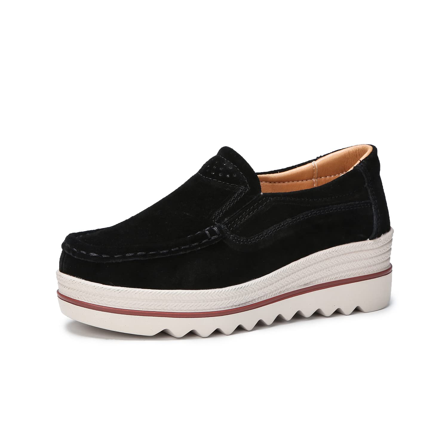 Ruiatoo Women's Slip On Loafers - Comfortable Thick Soft Platform Shoes for Business Casual & Walking | Perfect for Office, Travel & Everyday Wear