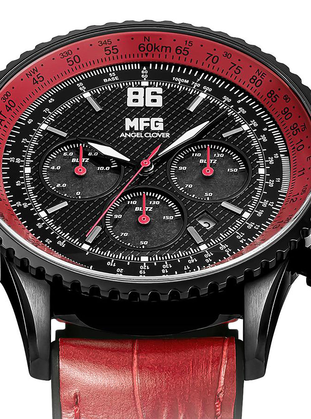 MF GHOST × ANGEL CLOVER Limited Edition Solar Chronograph Watch - Japanese Movement - Collector's Timepiece for Anime Fans & Streetwear Enthusiasts - Perfect for Cosplay, Fashion Statements & Gift Giving