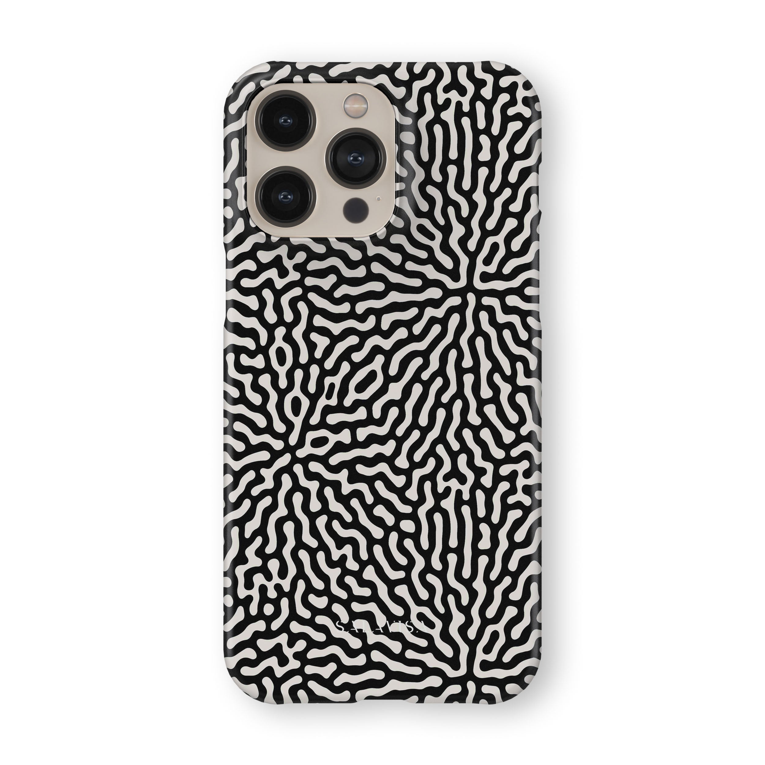 Stylish Black & White Tweed Phone Case - Durable Protective Cover for iPhone & Samsung - Perfect for Work, Travel & Everyday Use