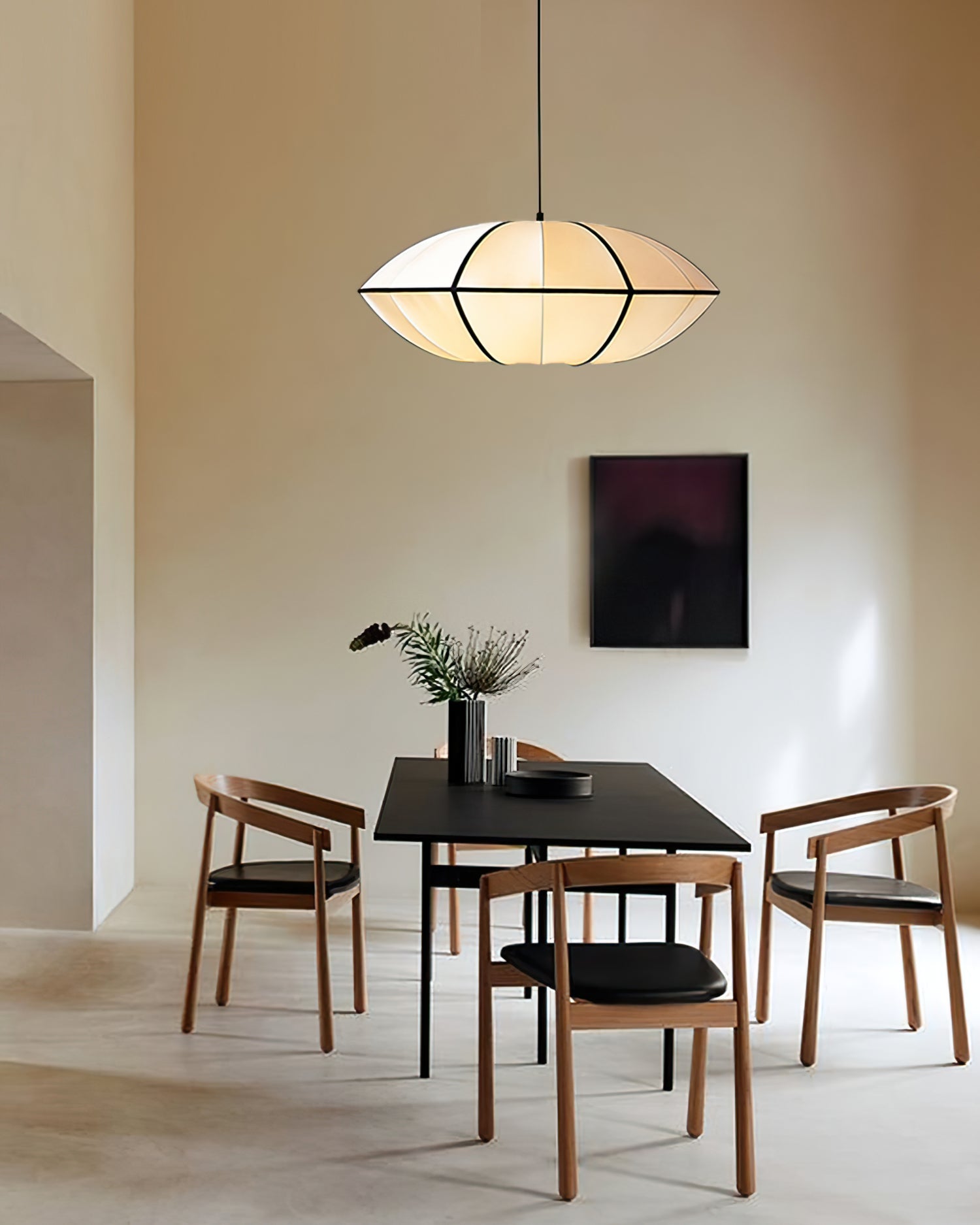 Bombori Pendant Swarovski Crystal Chandelier - Elegant Hanging Light Fixture for Dining Room, Bedroom & Living Room Decor