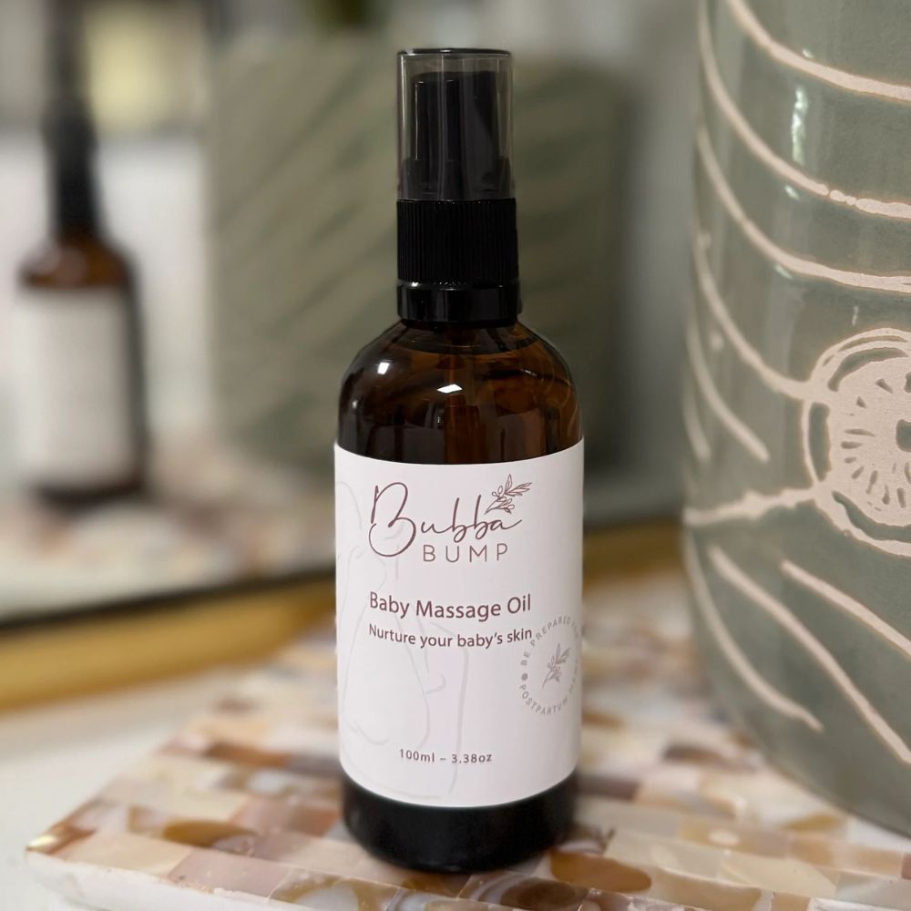 Organic Bubba Bump Baby Massage Oil - Gentle & Hypoallergenic for Newborns & Infants - Perfect for Relaxation, Bonding & Skin Hydration - Ideal for Bedtime, Bath Time & Infant Care Routines