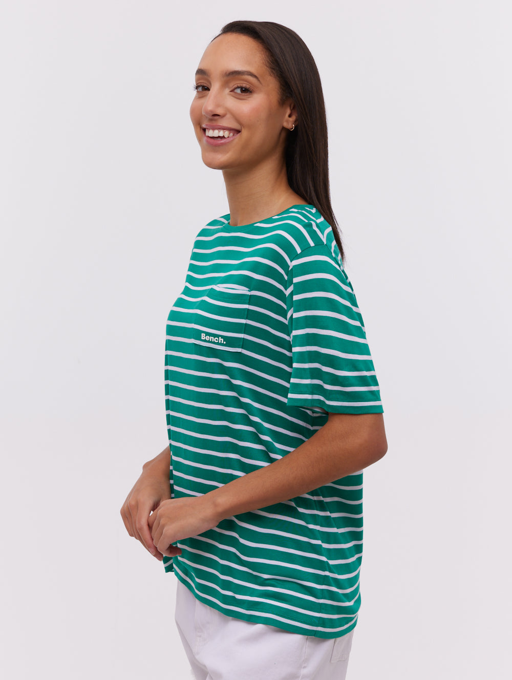 Nouria Striped Pocket T-Shirt for Men - Comfortable Casual Short Sleeve Tee - Perfect for Everyday Wear, Outings & Relaxation