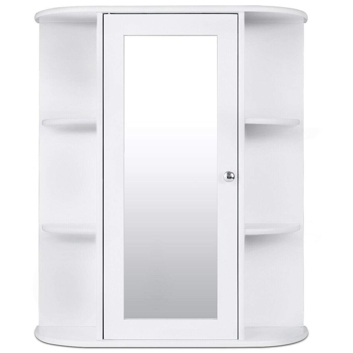 Wall Mount Bathroom Medicine Cabinet with Glass Door - 6.5
