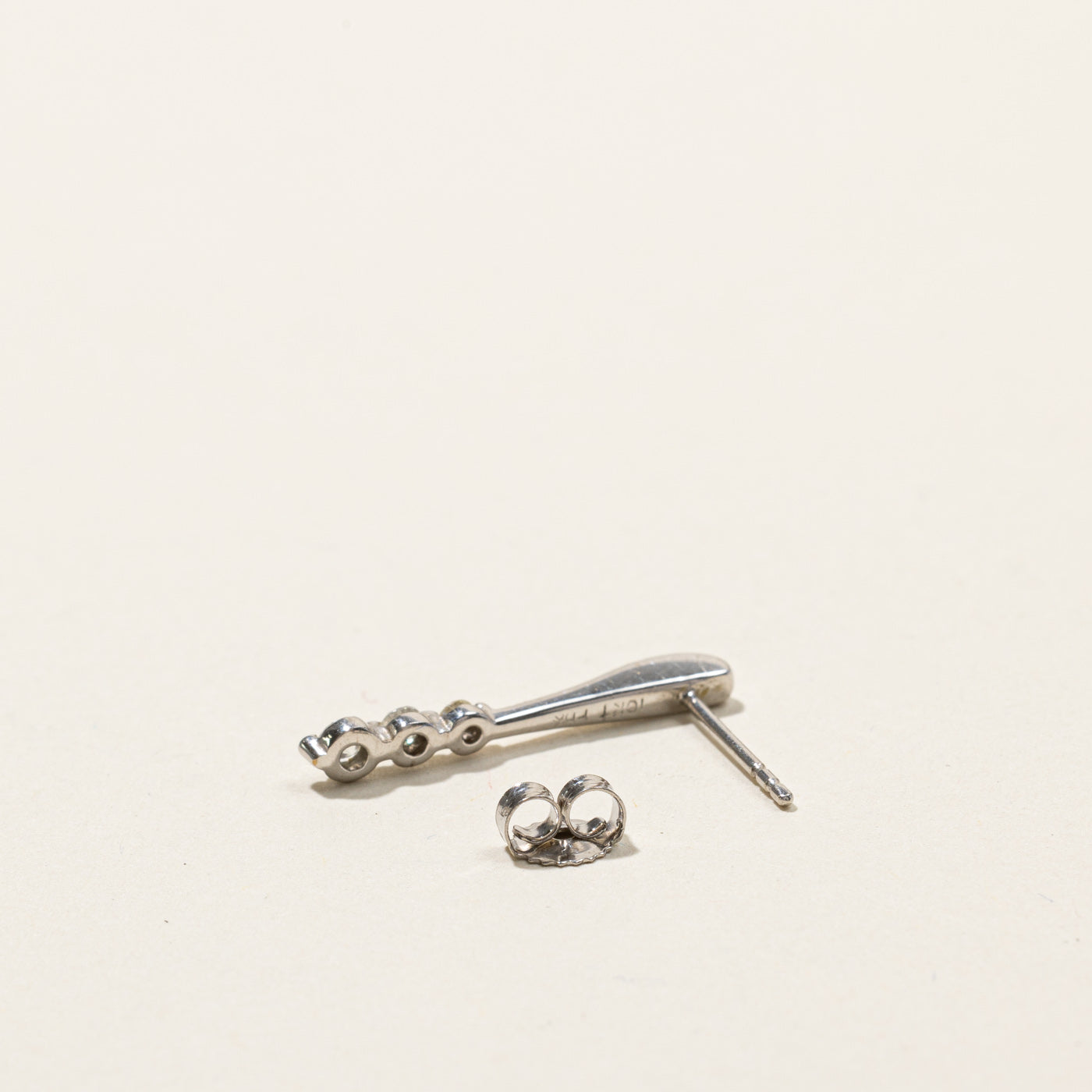 Three Stone Diamond Drop Earrings for Women | 0.20ctw G-H Color SI1-SI2 Clarity | 14K White Gold Fine Jewelry | Perfect for Weddings, Anniversaries & Special Occasions